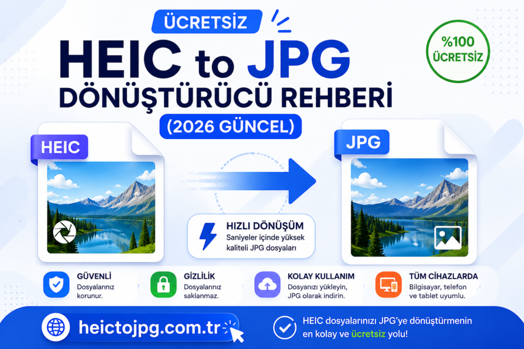 Ücretsiz HEIC to JPG Dönüştürücü Rehberi