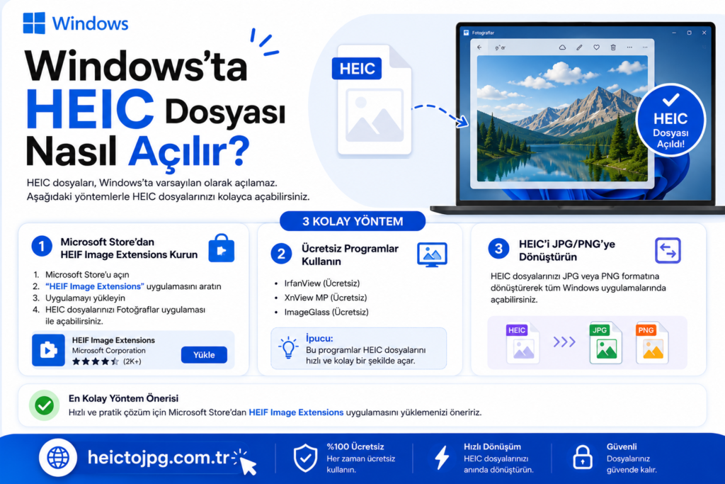 Windows’ta HEIC Dosyası Nasıl Açılır